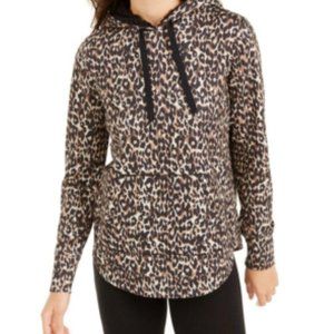 Ideology - Leopard Round-Hem Hoodie